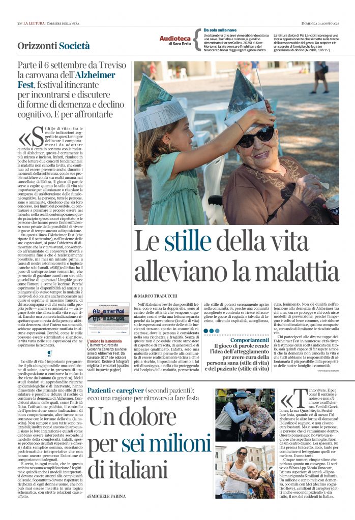 “𝐒𝐭𝐢𝐥𝐥𝐞 𝐝𝐢 𝐯𝐢𝐭𝐚”, edizione 2025 dell’𝑨𝒍𝒛𝒉𝒆𝒊𝒎𝒆𝒓 𝑭𝒆𝒔𝒕